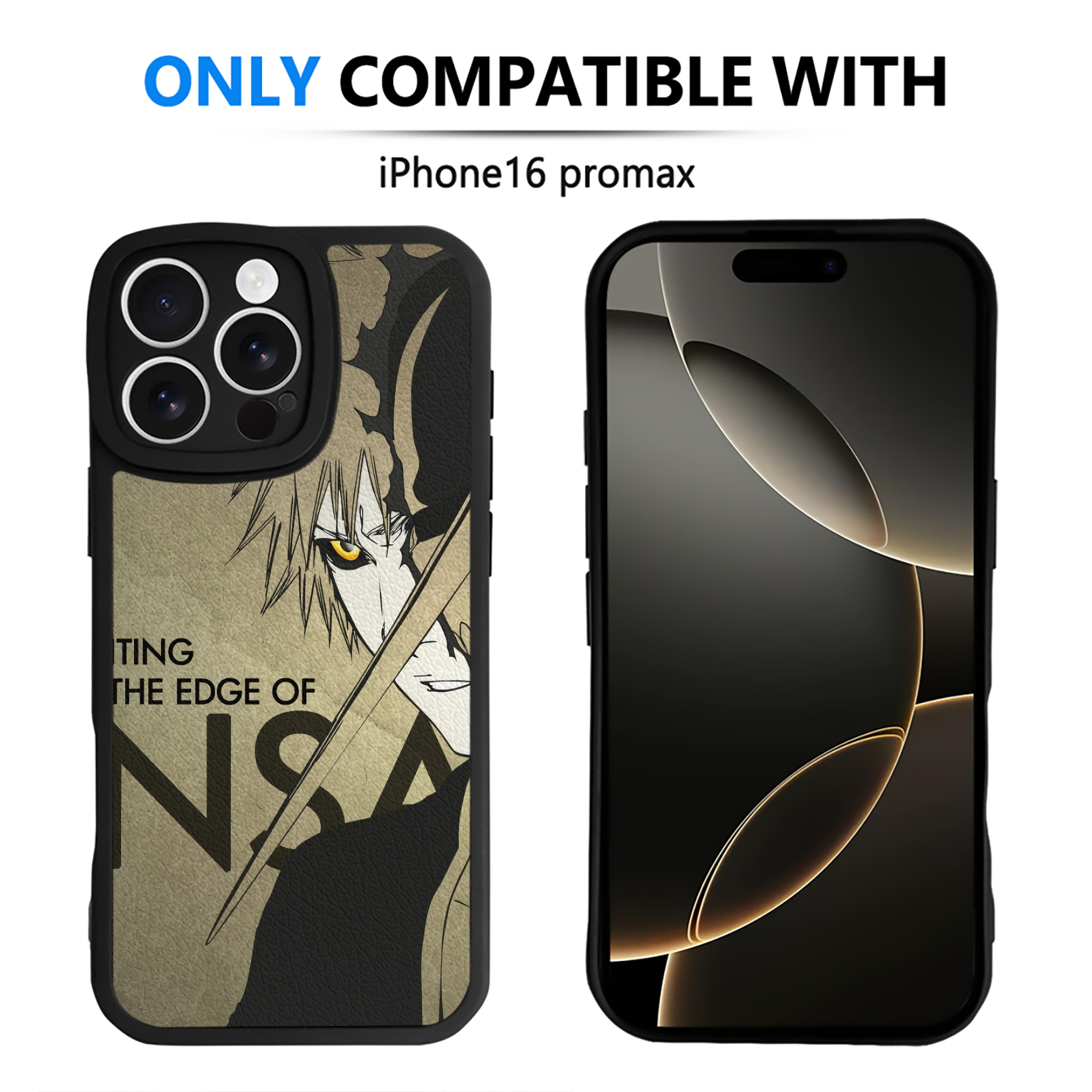 （画像用） ブリーチ BLEACH 【iPhone 16シリーズ対応】シリコンスマホケース（レザー調） 材質：シリコン